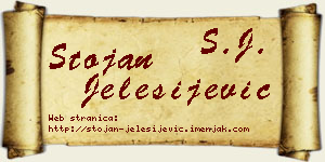 Stojan Jelesijević vizit kartica